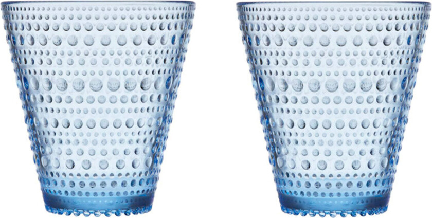 iittala Kastehelmi glass 30 cl 2-stk aqua