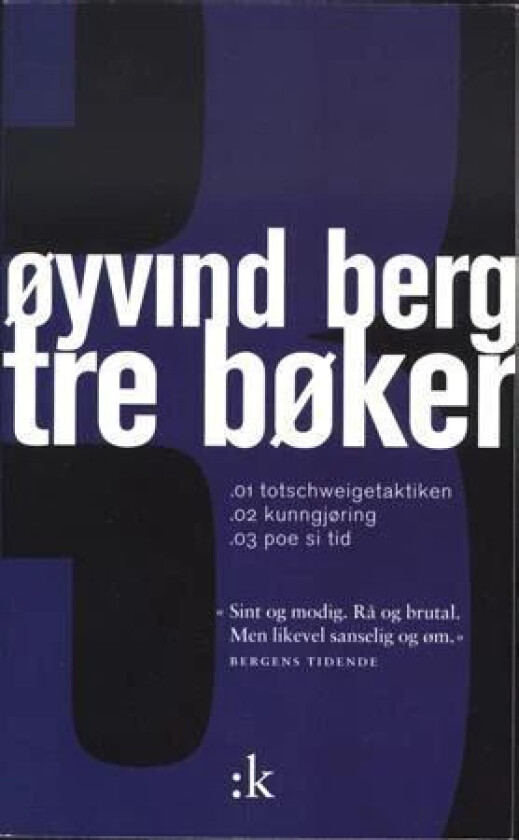 Tre bøker av Øyvind Berg