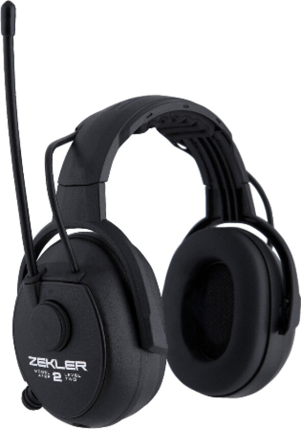 Høreværn Skydda Zekler 412R sort m/radio sort