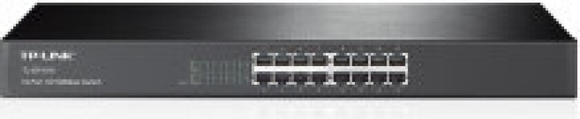 TL-SF1016 Uhåndtert Fast Ethernet (10/100) 1U Sort