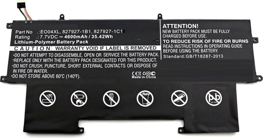 Bilde av Batteri Til Bærbar Pc Litiumpolymer 4600 Mah 35.4 Wh