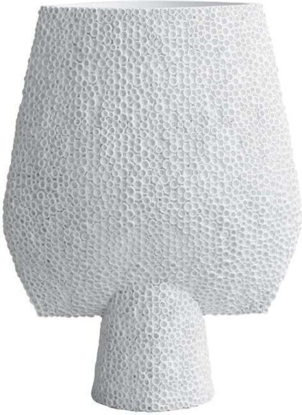 Sphere vase Square Shisen big 44 cm Bone White