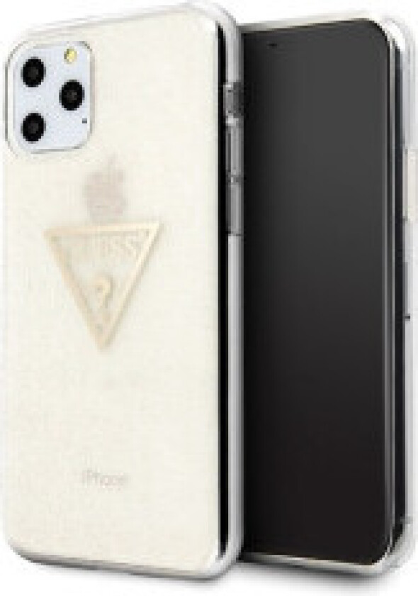 Guess Guess GUHCN58SGTLGO iPhone 11 Pro złoty/gold hard case Glitter Triangle