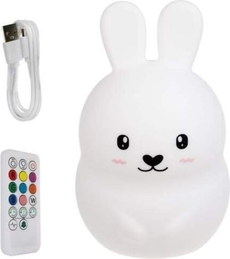 RGB nattlampe med fjernkontroll - kanin