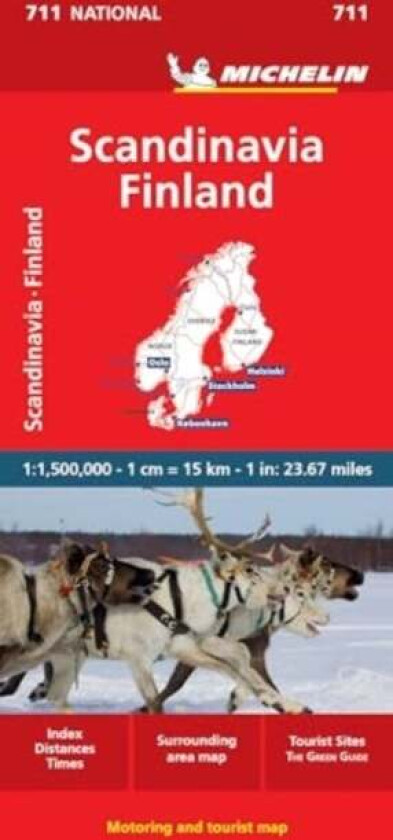Scandinavia & Finland - Michelin National Map 711 Av Michelin