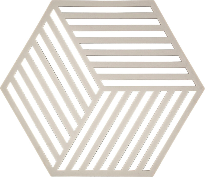 Hexagon gryteunderlag warm grey
