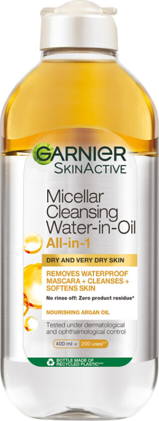 Skin Active Micellar Cleansing Water in Oil, 400 ml  Ansiktsrengjøring