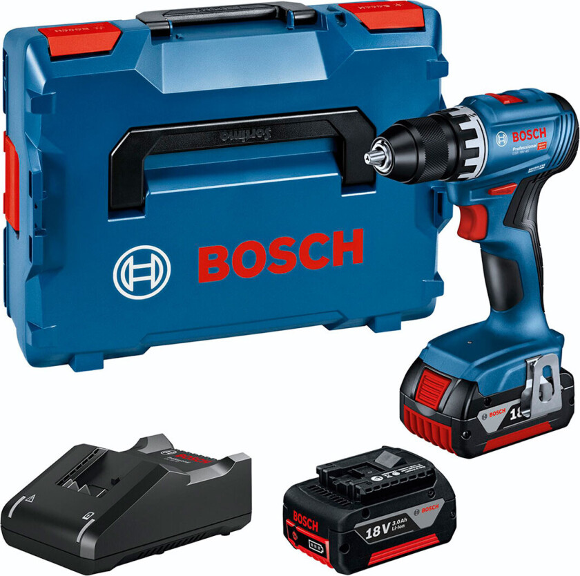 GSR 18V-45 Professional, Boremaskin med pistolgrep, Nøkkelløs, 1,3 cm, 500 RPM, 1,5 mm, 1900 RPM - Uten batteri og opplader