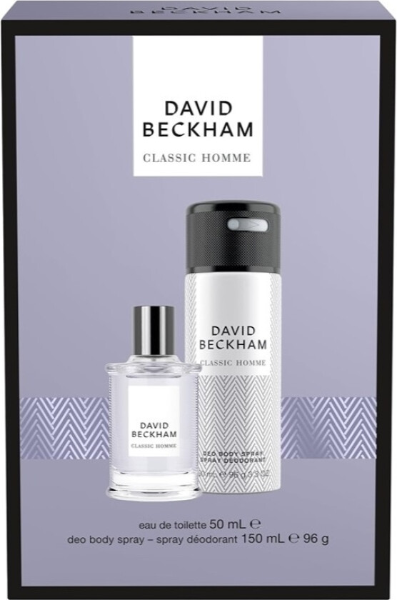 Giftset David Beckham Classic Homme Edt 50ml + Deo Spray 150ml