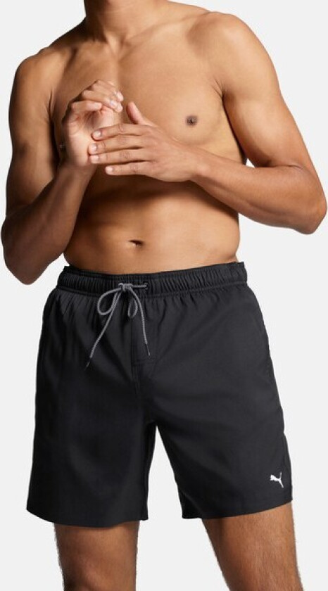 Swim Medium Length Shorts, badeshorts herre BLACK