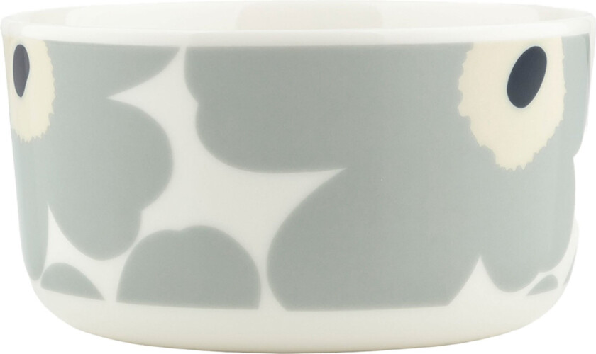 Unikko skål 5 dl White-light grey-sand-dark blue