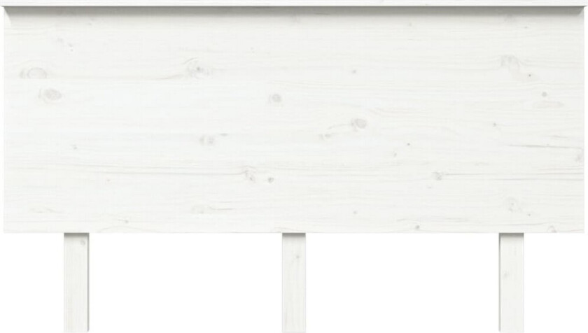 Sengegavl hvit 144x6x82,5 cm heltre furu