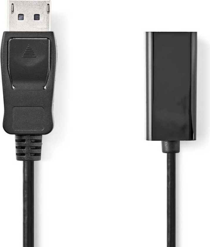 NEDIS Displayport-Kabel DisplayPort Stecker HDMI™ Ausgang 4K@30Hz Vernickelt 0.20 m rund PVC Schwarz Box