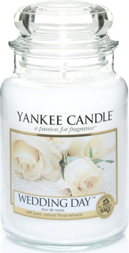 Classic Large Jar Wedding Day Candle 623g