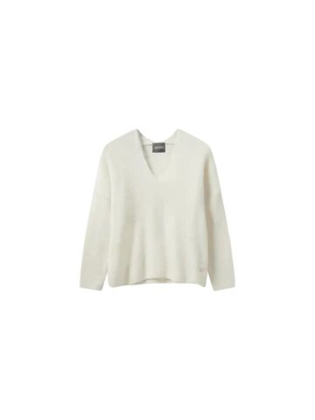 Thora V-Neck Knit - Ecru M