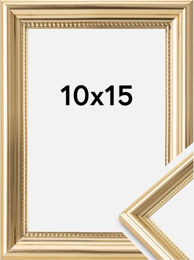 Ramme Gala Akrylglass Gull 10x15 Cm