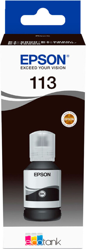 113 EcoTank Pigment Black ink bottle