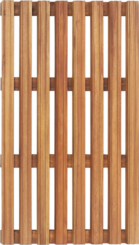 Badematter 2 stk heltre akasie 56x37 cm