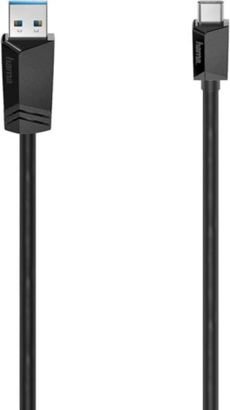 Cable USB-C - USB-A USB 3.2 5 Gbit/s 1.5m Black