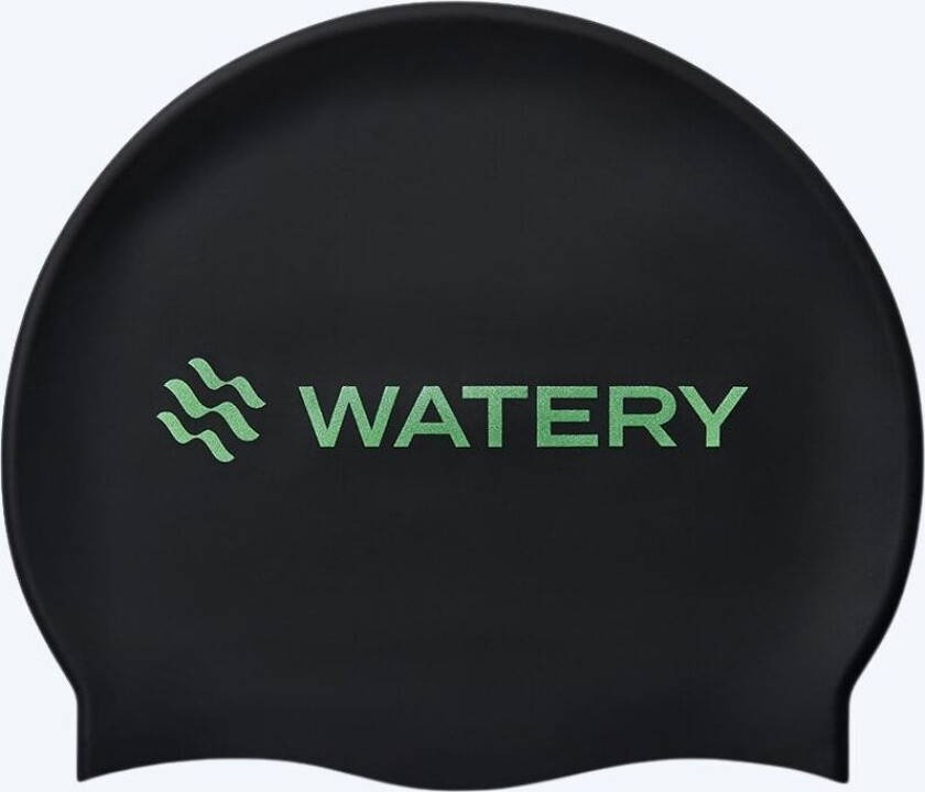 badehette - Signature Metallic - Svart/grønn