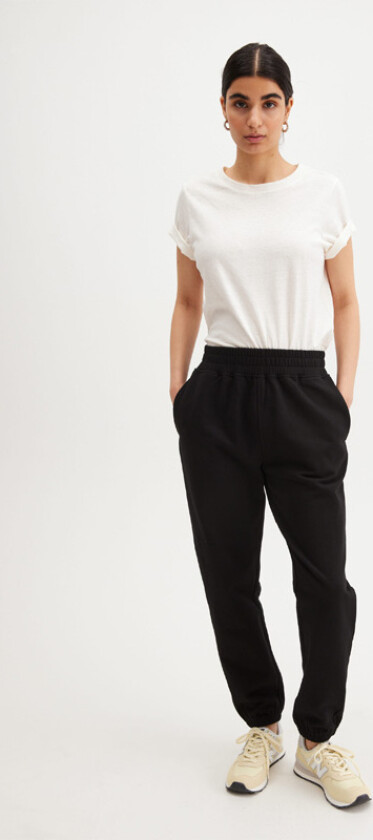 Joggebukse Økologisk Bomull - Black - XS XS