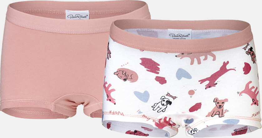 Cotton boks Kid Girl White-Pink 98-104 2pk