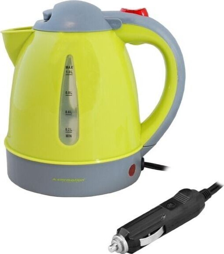 Vannkoker LTC bilkoker 1L, 24V, 300W med flat varmeplate