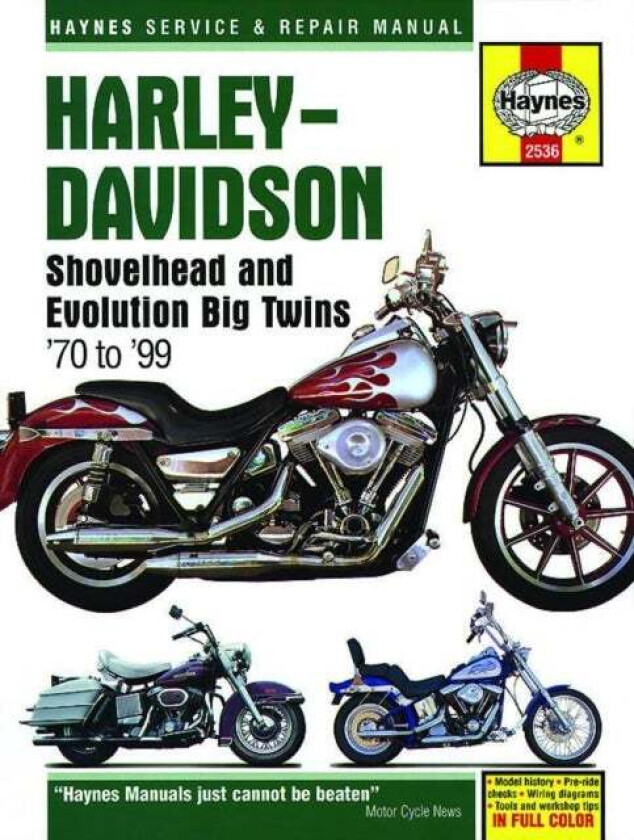 Harley-Davidson Shovelhead & Evolution Big Twins (70-99) Haynes Repair Manual av Haynes Publishing
