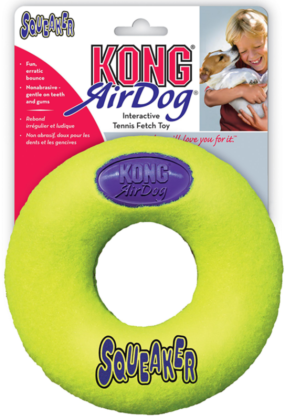 AirDog Squeaker Donut Hundeleke Large