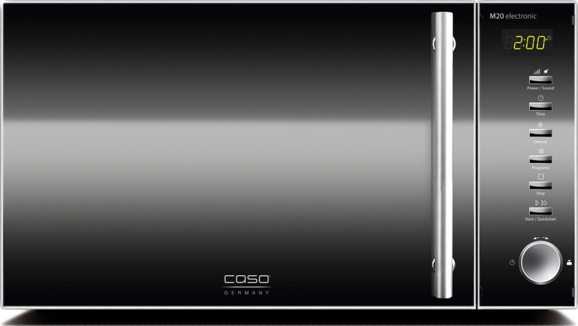 M 20, Countertop, Solo mikrobølge ovn, 20 l, 800 W, Knapper, Rotasjon, Svart