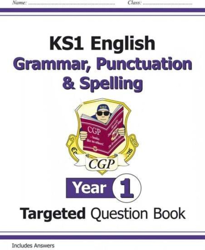 KS1 English Year 1 Grammar, Punctuation & Spelling Targeted Question Book (with Answers) av CGP Books
