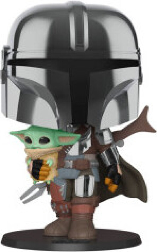 Funko Pop Star Wars: Mandalorian - 10" Mandalorian W/ Child
