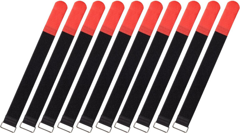 Cable Ties, 10 Pcs. Extra-Large - Red