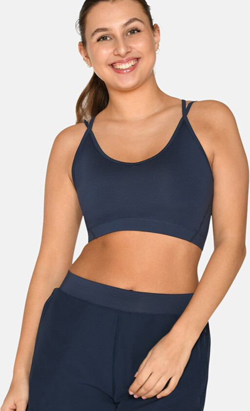 Slim Strap Sports BH Blå L