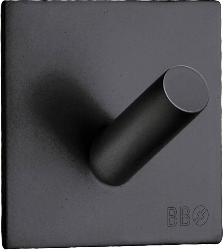 håndkleknagg, matt sort