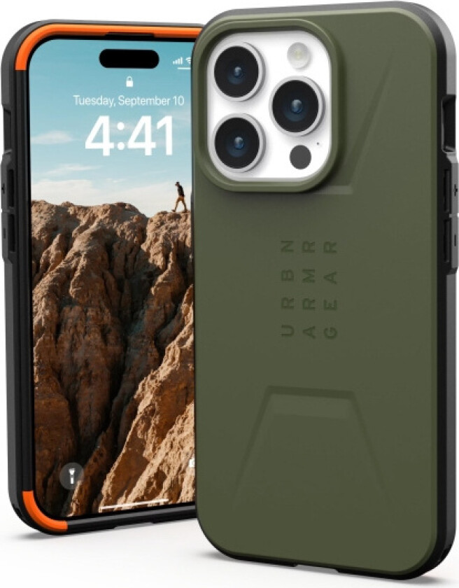 iPhone 15 Pro CIVILIAN Series Deksel - MagSafe Kompatibel - Olive