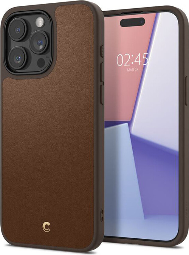 iPhone 15 Pro Max Kajuk Mag Hybrid Deksel - MagSafe Kompatibel - Saddle Brown