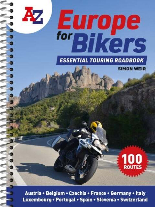 A -Z Europe for Bikers av Simon Weir, A-Z Maps