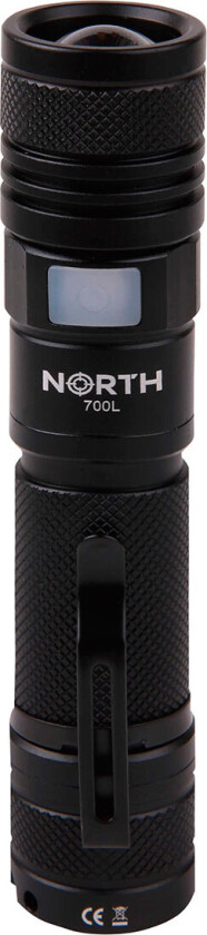 Flashlight 700 Lumen Zoom Black Aviation Aluminium 7W