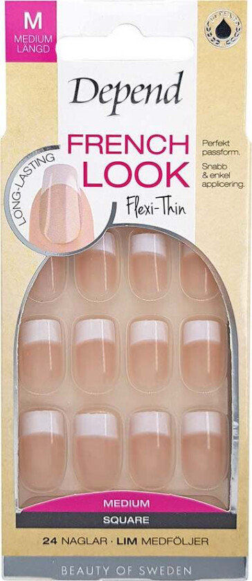 French Look Beige Medium Square 24pcs