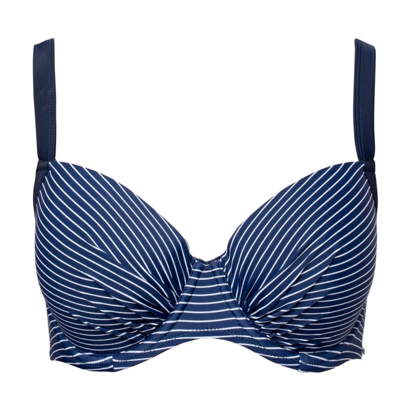 Blå Balconette Bikini Top, Farge: Blå, Størrelse: 70C, Kvinner
