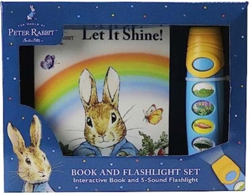 World of Peter Rabbit Let it Shine Book and 5 Sound Flashlight Set av P I Kids