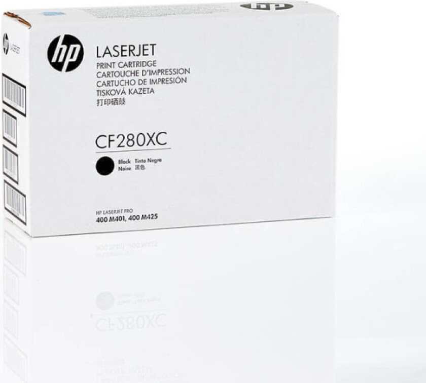 Toner CF280XC 80X Black Contract - Blekk patron / papir sett Svart