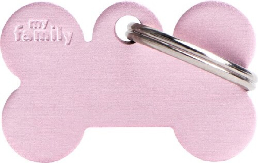 Bilde av ID Tag Basic collection Small Bone Pink in Aluminum