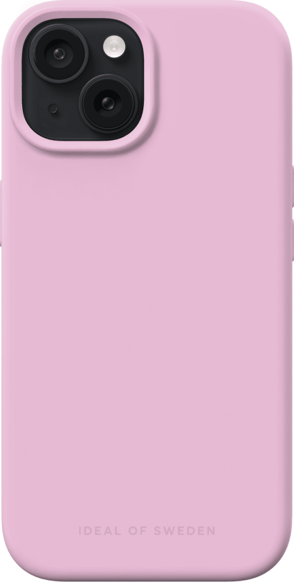 iDeal of Sweden Silicone Case iPhone 15 Bubblegum Pink