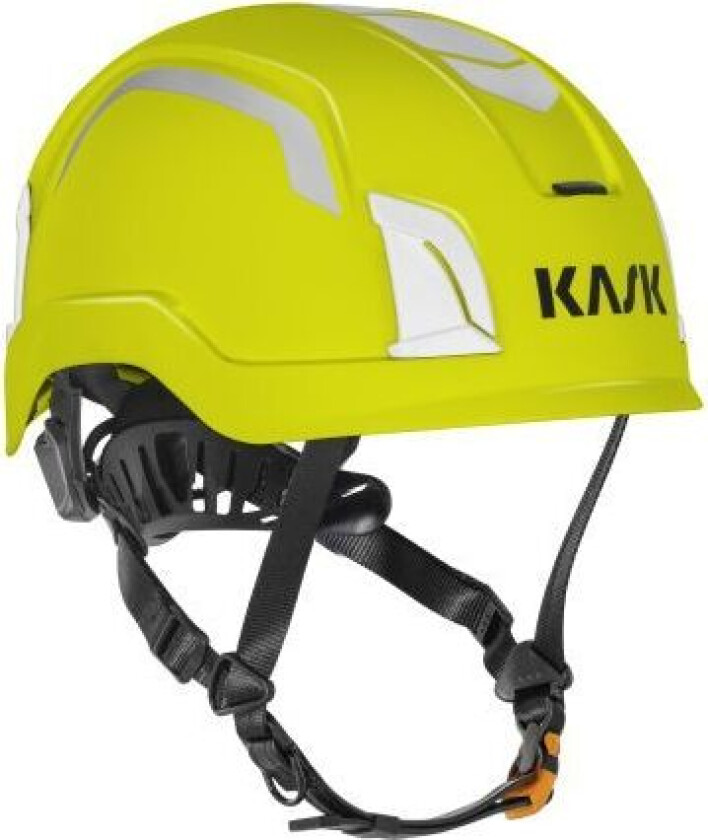 KASK Zenith X HI VIZ Sikkerhetshjelm uventilert Hi-Vis Gul