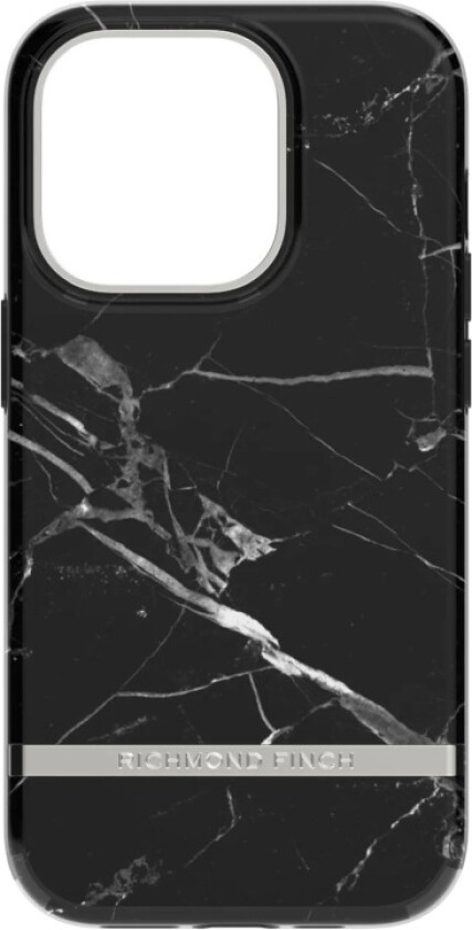 iPhone 14 Pro case, Black Marble