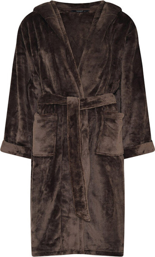 Decoy Long Badekåpe, Farge: Brun, Størrelse: L, Kvinner