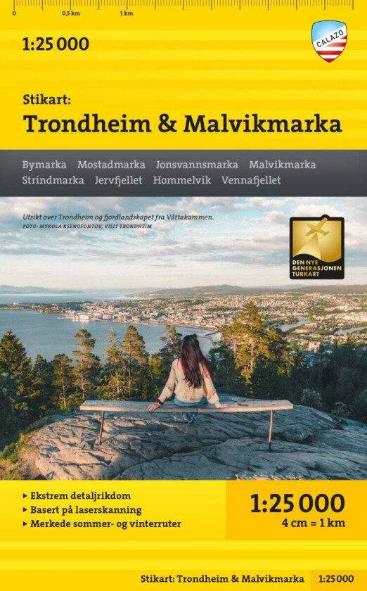 Stikart: Trondheim & Malvikmarka