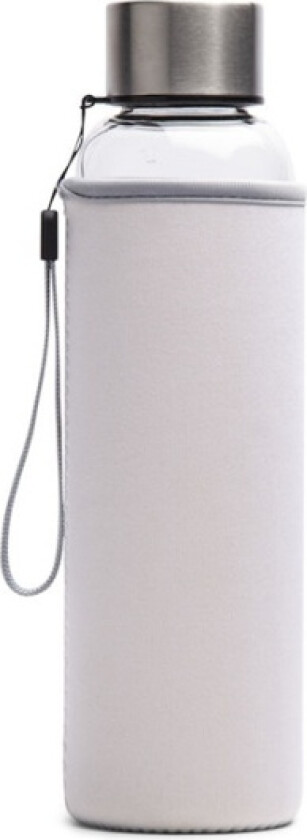 Glasflaska med neoprenfodral 60 cl, Vit